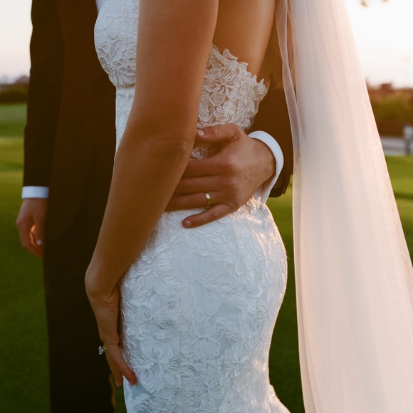 Love by Pnina Tornai lace strapless mermaid gown Style #14914T - Picture 15 of 15